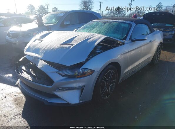 1FATP8UHXJ5166933 2018 FORD MUSTANG Серый Передняя левая четверть