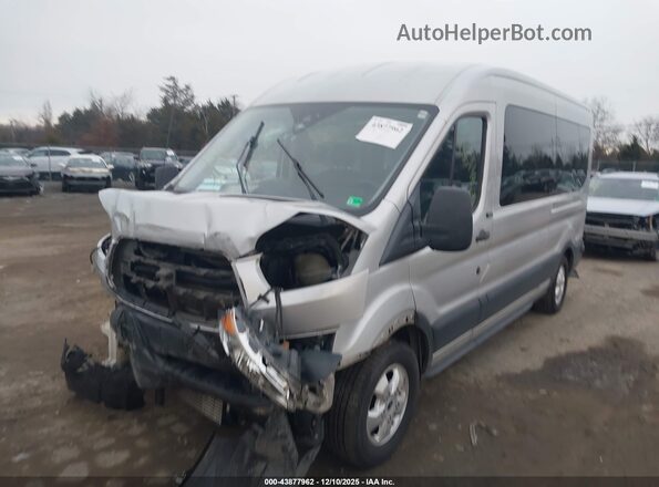 1FBAX2CG0KKA62580 2019 FORD TRANSIT-350 Серебряный Передняя левая четверть
