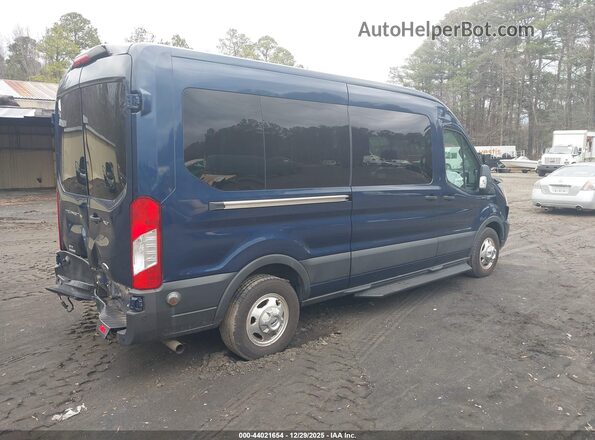 1FDAX9CG4MKA42237 2021 FORD PASSENGER Blue Задня права чверть