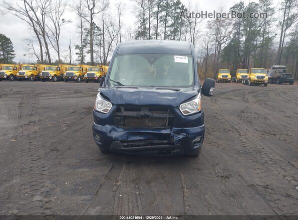 1FDAX9CG4MKA42237 2021 FORD PASSENGER Blue Вид щитка приладів