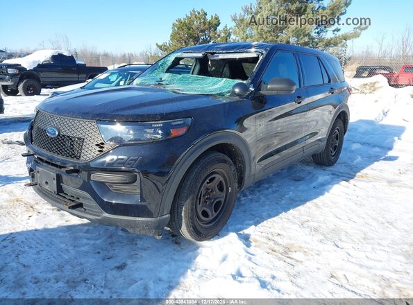 1FM5K8AB2LGC93759 2020 FORD POLICE INTERCEPTOR Черный Передняя левая четверть