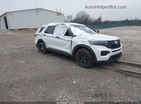 1FM5K8AB7LGA83609 2020 FORD POLICE INTERCEPTOR Белый Передняя правая четверть