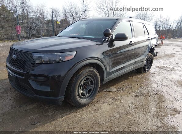1FM5K8AB7NGA42285 2022 FORD POLICE INTERCEPTOR Black Vista tres cuartos delantera izquierda