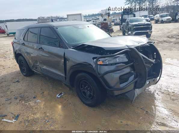 1FM5K8AC1SGA85279 2025 FORD POLICE INTERCEPTOR Серый Передняя правая четверть
