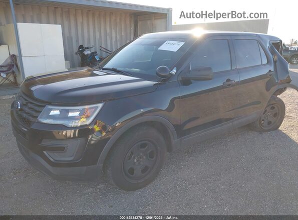 1FM5K8AR2JGA32223 2018 FORD POLICE INTERCEPTOR Black წინა მარცხენა ხედი სამი მეოთხედიდან