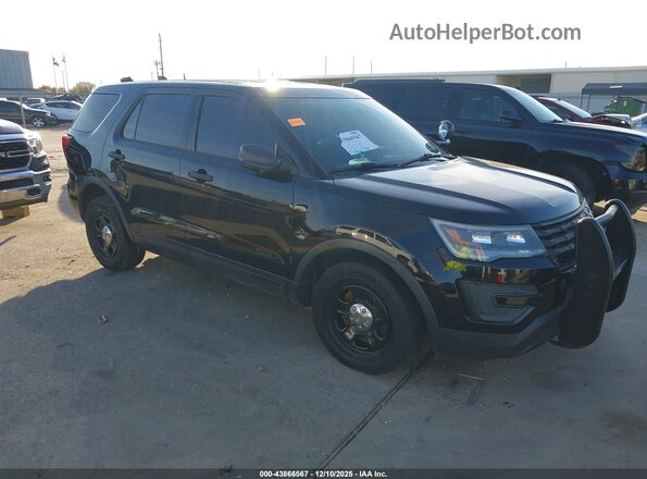 1FM5K8AR4HGD06256 2017 FORD UTILITY POLICE INTERCEPTOR Черный Передняя правая четверть