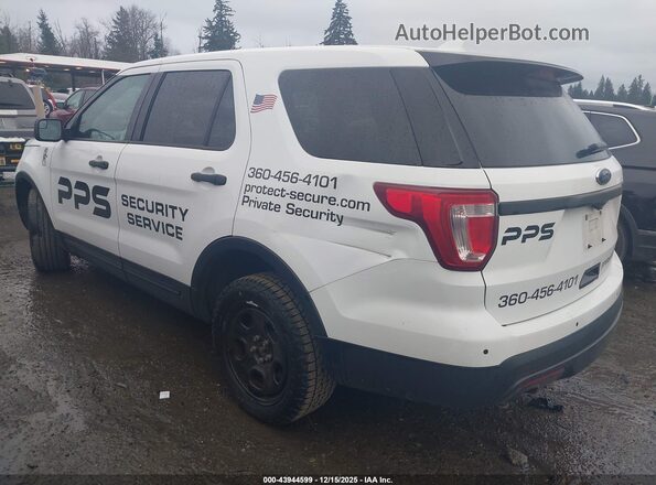 1FM5K8AR5GGA47243 2016 FORD UTILITY POLICE INTERCEPTOR White Հետևի ձախ