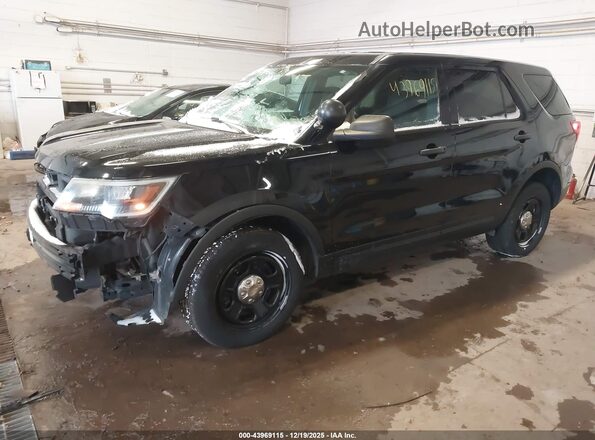 1FM5K8AR5HGC78550 2017 FORD UTILITY POLICE INTERCEPTOR Black Przód lewy
