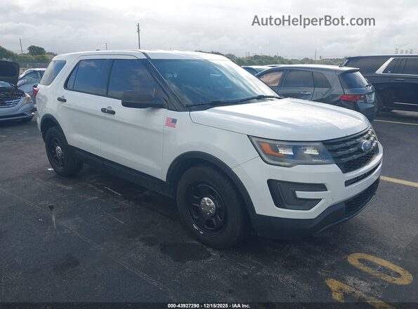 1FM5K8AR5JGA37612 2018 FORD EXPLORER Белый Передняя правая четверть