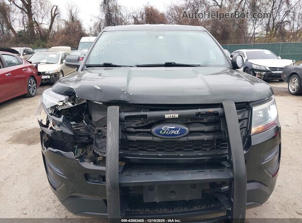 1FM5K8AR8JGA15684 2018 FORD POLICE INTERCEPTOR Black Вид щитка приладів