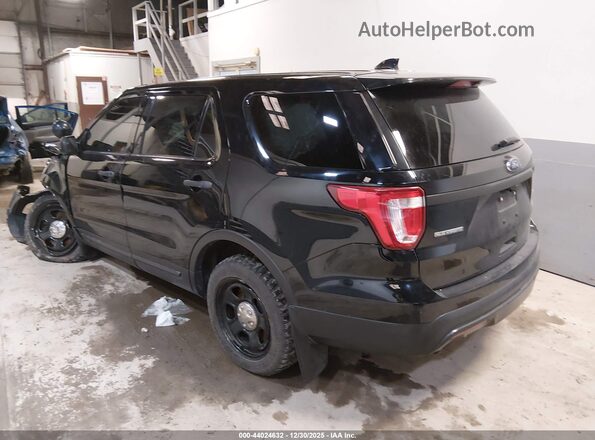 1FM5K8AR9GGA77863 2016 FORD UTILITY POLICE INTERCEPTOR Черный Задняя левая четверть
