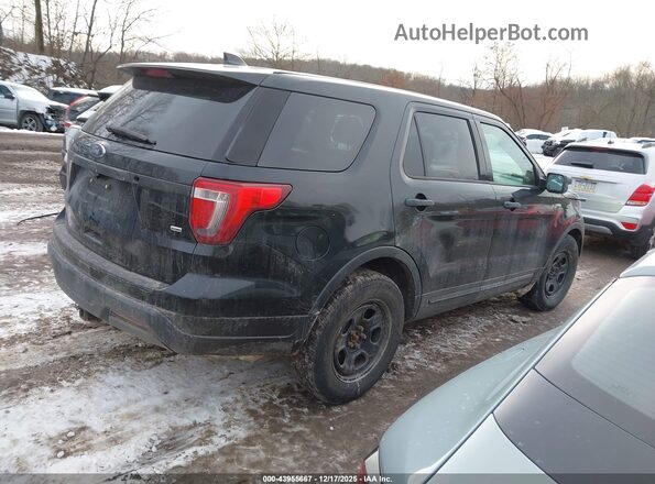 1FM5K8ARXJGC42889 2018 FORD POLICE INTERCEPTOR Black Задня права чверть