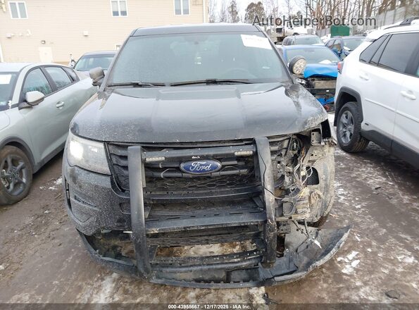 1FM5K8ARXJGC42889 2018 FORD POLICE INTERCEPTOR Black Вид щитка приладів