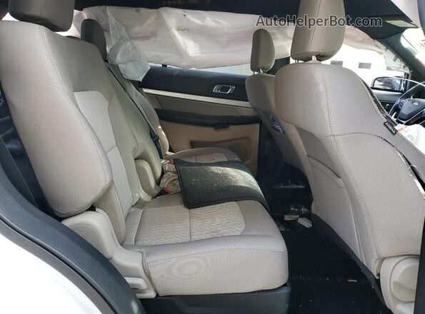 1FM5K8B85KGA14922 2019 FORD FORD EXPLORER Белый Вид задних сидений