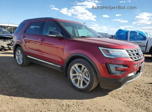 1FM5K8D85HGC05486 2017 FORD FORD EXPLORER Burgundy Front right