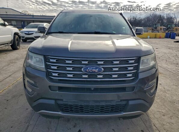 1FM5K8F80GGC15418 2016 FORD FORD EXPLORER Gray Vista frontal
