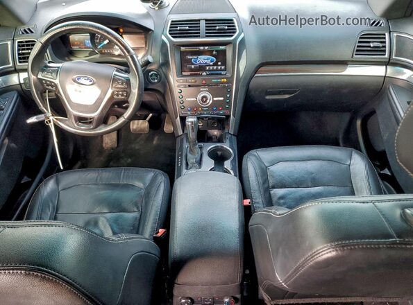 1FM5K8F80GGC15418 2016 FORD FORD EXPLORER Gray Vista del salpicadero