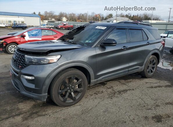 1FM5K8GCXLGA47140 2020 FORD FORD EXPLORER Серый Передняя левая четверть