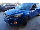 2018 Ford Escape S Синий vin: 1FMCU0F78JUB04327