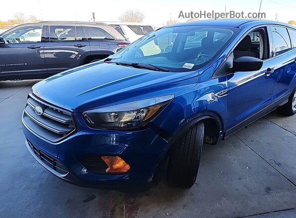 1FMCU0F78JUB04327 2018 FORD ESCAPE Синий Вид щитка приборов