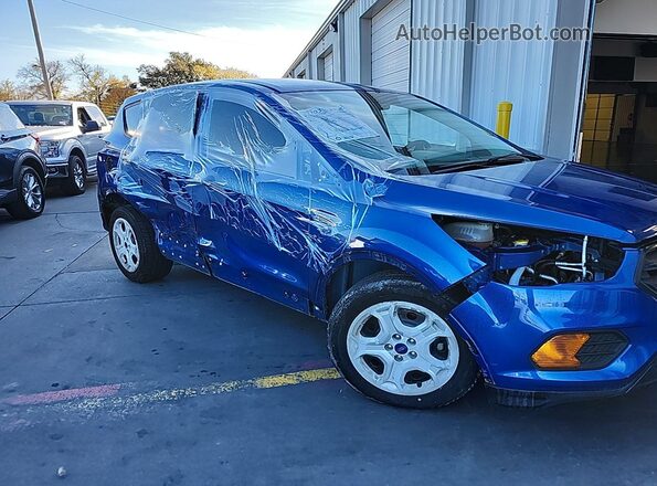1FMCU0F78JUB04327 2018 FORD ESCAPE Синий Вид сзади