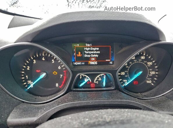 1FMCU0GDXKUB14752 2019 FORD ESCAPE Серый Вид щитка приборов