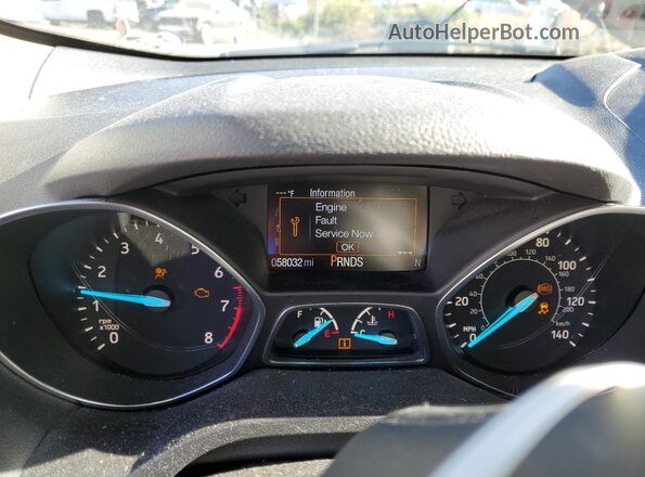 1FMCU9HD2KUB21648 2019 FORD ESCAPE Orange Вид щитка приладів