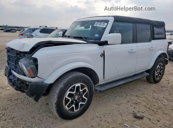1FMEE5DP5PLB17492 2023 FORD BRONCO Белый Передняя левая четверть