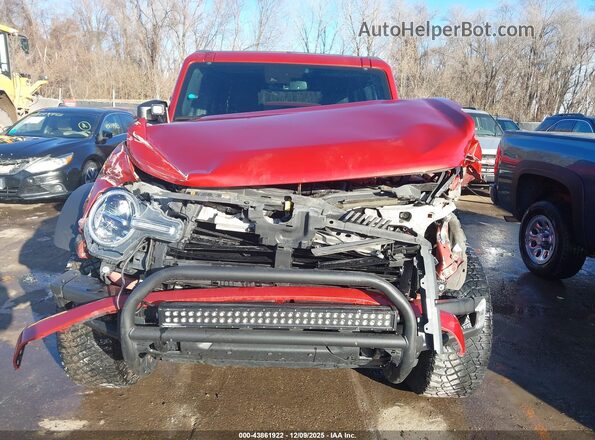 1FMEE5DP8NLB74900 2022 FORD BRONCO Красный Вид щитка приборов