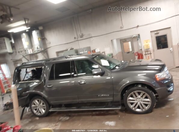 1FMJK1MT7HEA77001 2017 FORD EXPEDITION EL Серый Вид задней части салона