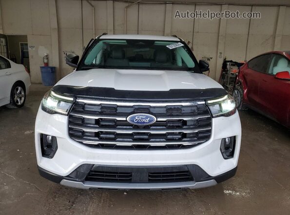1FMUK8DH4SGA23796 2025 FORD FORD EXPLORER Белый Вид спереди