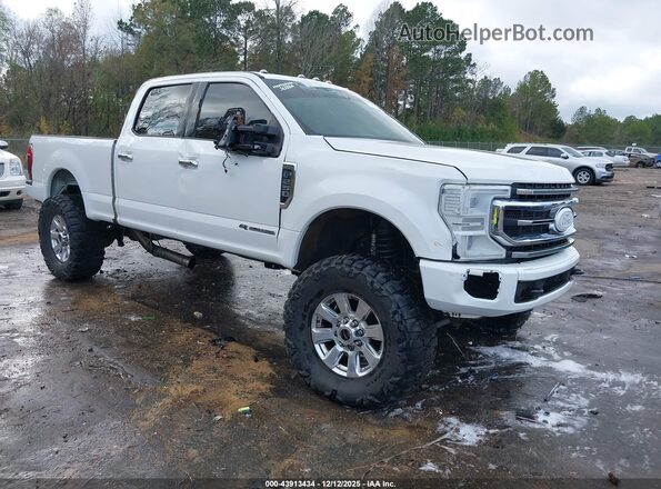 1FT7W2BT0MEC03060 2021 FORD F-250 White Przód prawy