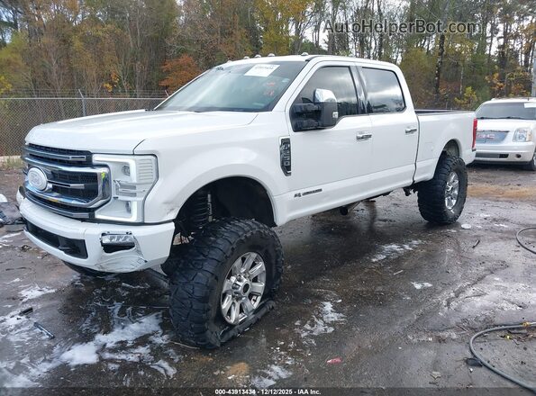 1FT7W2BT0MEC03060 2021 FORD F-250 White Przód lewy