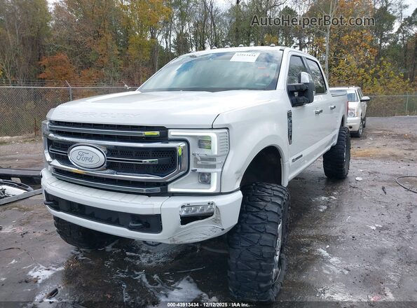 1FT7W2BT0MEC03060 2021 FORD F-250 White Widok z przodu