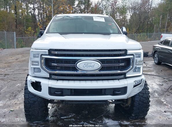 1FT7W2BT0MEC03060 2021 FORD F-250 White Widok zestawu wskaźników