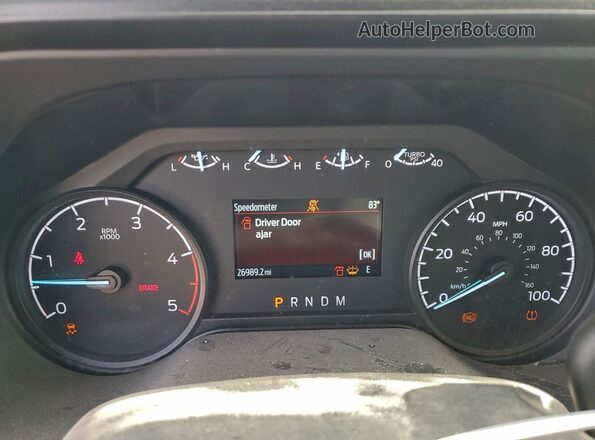 1FT7W2BT3SEC44960 2025 FORD F250 Белый Вид щитка приборов