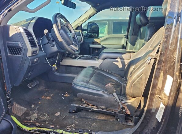1FT8W3DT3NEC01876 2022 FORD F350 Black Widok wnętrza z przodu