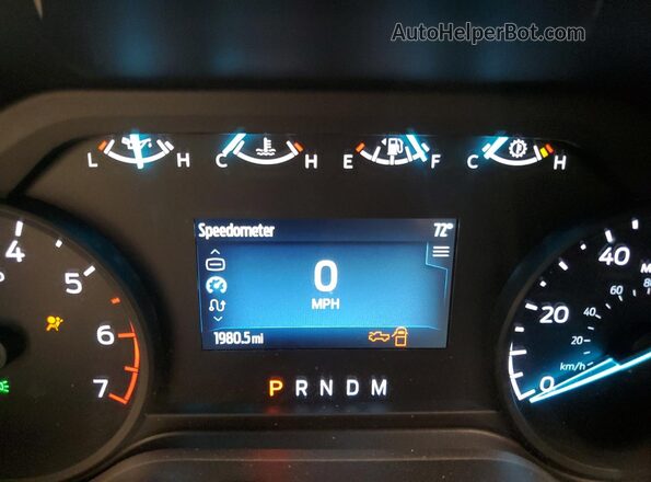 1FTBF2BA3PED00055 2023 FORD F250 White Вид щитка приладів
