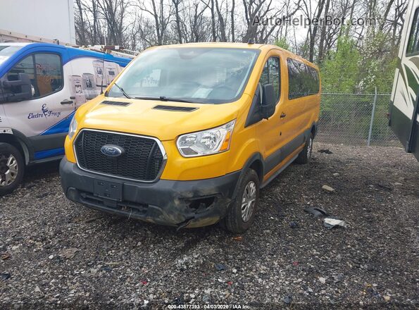 1FTBR1Y82MKA04401 2021 FORD TRANSIT-250 Желтый Передняя левая четверть