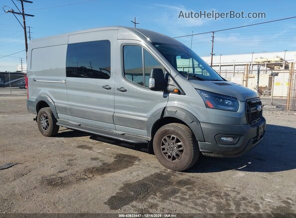 1FTBW2CG5PKB51555 2023 FORD TRANSIT-350 Gray Przód prawy