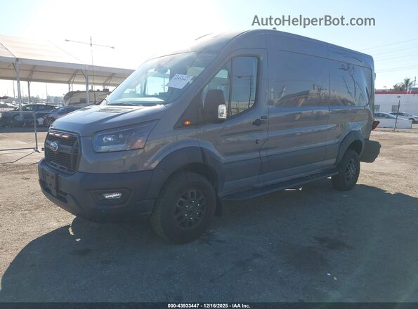 1FTBW2CG5PKB51555 2023 FORD TRANSIT-350 Gray Przód lewy