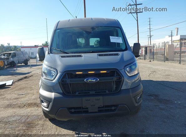 1FTBW2CG5PKB51555 2023 FORD TRANSIT-350 Gray Widok wnętrza z tyłu