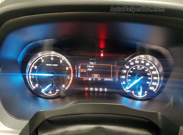 1FTER4FHXPLE04870 2023 FORD RANG Gray Widok zestawu wskaźników