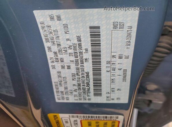 1FTER4LR9RLE30845 2024 FORD RANG Синий Вид подкапотного пространства