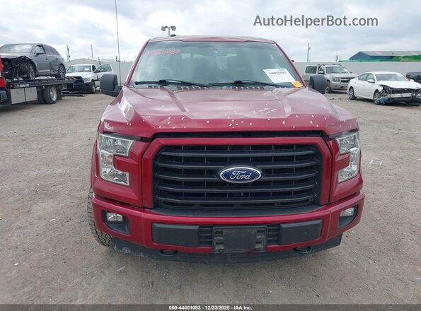 1FTEW1EF4HKC23522 2017 FORD F150 Красный Вид щитка приборов