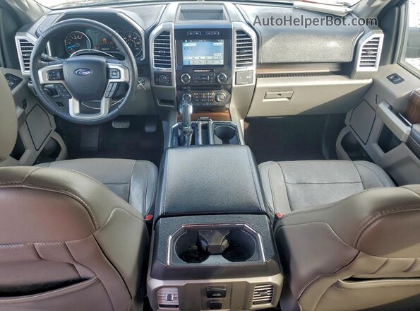 1FTEW1EP4GFC65091 2016 FORD F150 Угольный Вид панели приборов