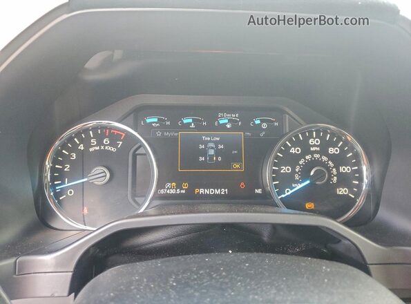 1FTEW1EP4GFC65091 2016 FORD F150 Угольный Вид щитка приборов
