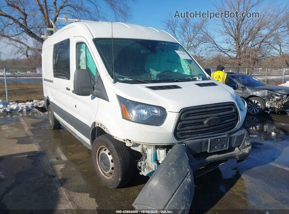 1FTYR2CG3JKB21592 2018 FORD TRANSIT-250 White Delantero derecho