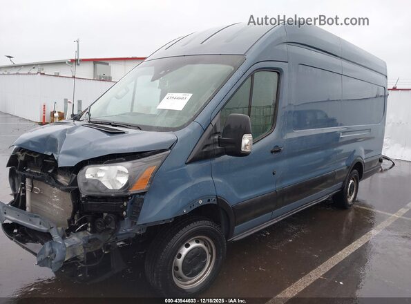 1FTYR3XM6KKB78909 2019 FORD TRANSIT-250 Синий Передняя левая четверть