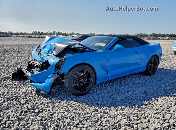 1G1FD3DS7P0123342 2023 CHEVROLET CAMARO Синий Передняя левая четверть